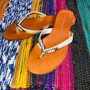 Badgley Mischka rhinestone sandals